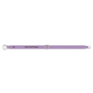 Satin Bracelet "Unstoppable" Light Purple