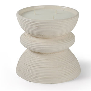 Candle Tamtam Strie Blanc  Musc Charmeur