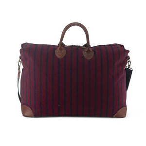 Pinstripe Harvard Borsone Large Red