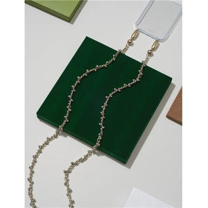 Pierced Curb Chain Crossbody