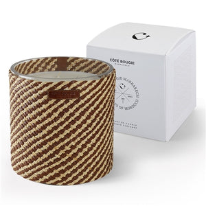 Candle Raphia Cuir May Cuir Obscur