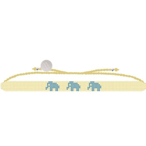 Handmade Glass Beads Friendship "Elephant" Bracelet
