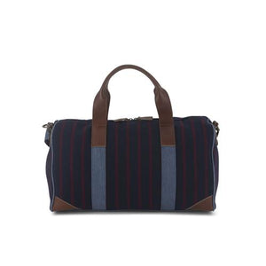 Pinstripe Boston Borsone Medium Blue
