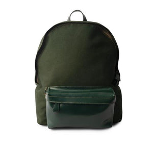 Zaino Classic Canvas Leather Pocket / Green Finch