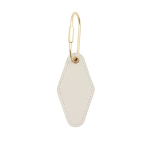 Leather Rhombus Keychain