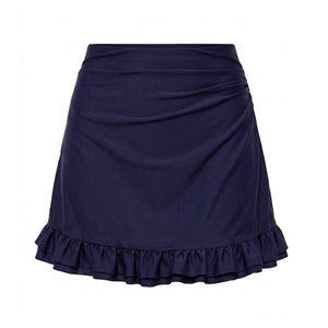 Skort with Ruffles - Navy Blue