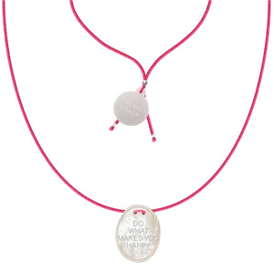 Fildisi Necklace "Do What Makes You Happy"