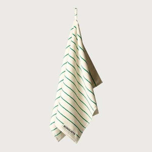 Bongusta Naram Bath Towels in Pure White & Grass