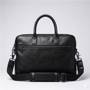 Laptop Leather Bag / Black