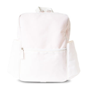 Large Square Back Pack  / White
