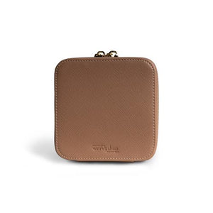 Square Jewellery Box / Light Brown
