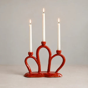 Janice Jill Studio Ling Candlestick - Caramel
