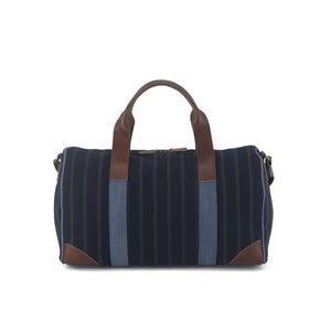 Pinstripe Boston Borsone Medium Green