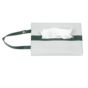Leather Tissue Cover with Handle