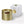 Candle Dinanderie Martele Dore Striee  / Foret De Sapin
