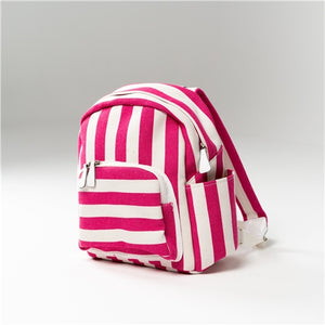 Zaino Medium Rigato Pink