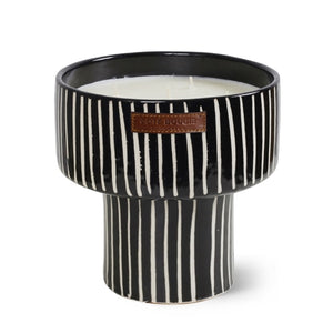Candle Coupe Zebre Mandarine