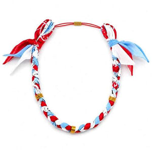 Bandana Necklace-Accessories-Workshop-Color:Red/Blue-Le Pompom