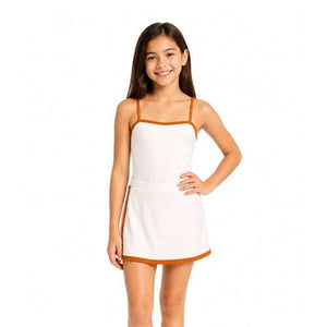 Kids - Two Tone Swimsuit & Skort Set