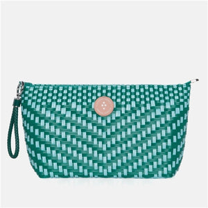 Woven Pencil Bag Turquoise