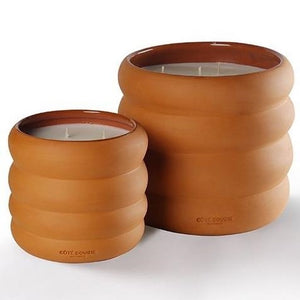 Awa Ceramic Candle Terracotta