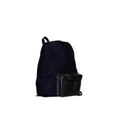 Zaino Classic Canvas Leather Pocket / Navy Blue
