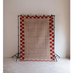 Checkered Rug (Red) 190x280cm - Khaneh