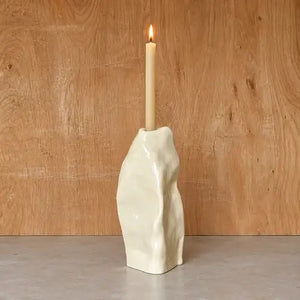 Janice Jill Studio Shila Candlestick - Off White (Small)