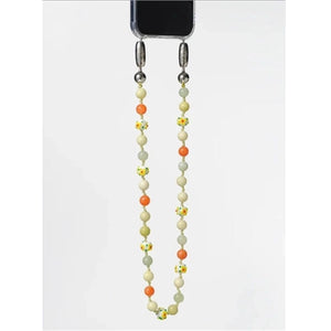 Floral Gemstone Shoulder Length / Jade