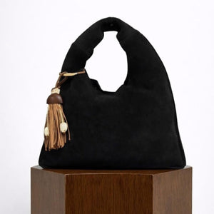 LARGE SLING BAG IN SUEDE