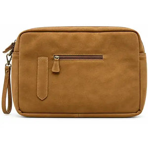 Mystyle Laptop Bag - Suede in Camel
