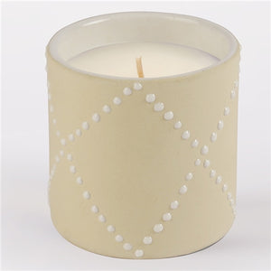 Nomad Ceramic Candle Blanc