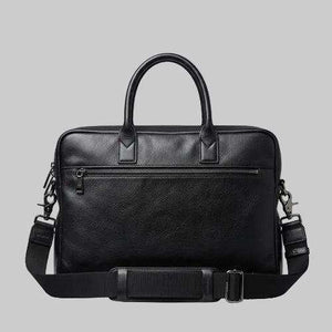 Laptop Leather Bag / Black