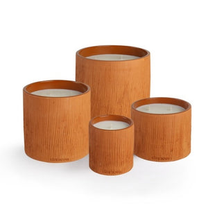 BOUGIE STRIEE TERRACOTTA/KAMOUN
