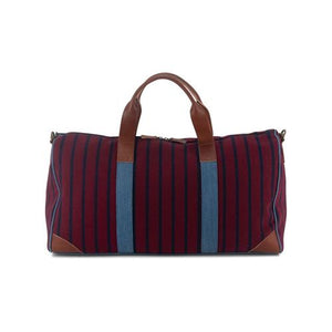 Pinstripe Boston Borsone Medium Red