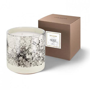 Marble Black Candle / XL