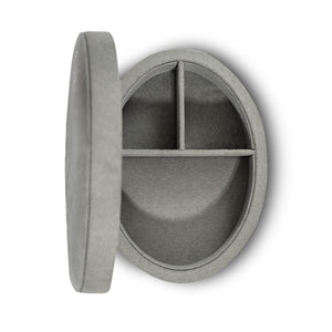 Oval Grey Jewellery Box / WS & Razan Alazzouni