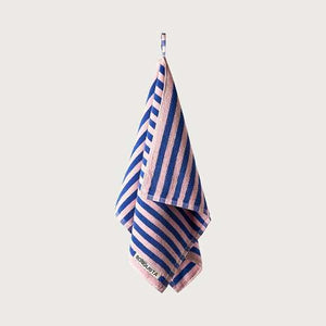 Bongusta Naram Bath Towels in Dazzling Blue & Rose
