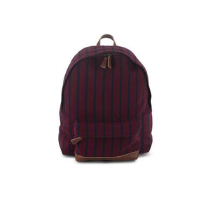 Pinstripe Zaino Backpack Large / Red with Blue Stripes