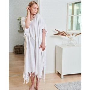 Bamboo Kaftans / Snow / Free Size
