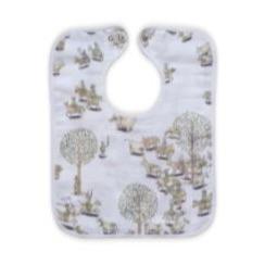 Atelier Choux Large Bib / Blue Birds in the Shade