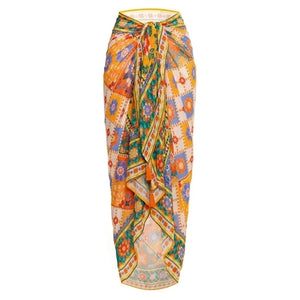Women Dress Marine Tile / Free Size