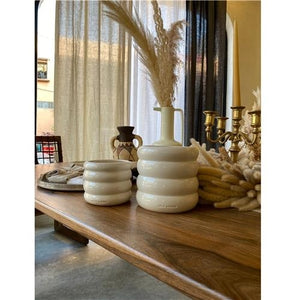 Awa Ceramic Candle Blanc
