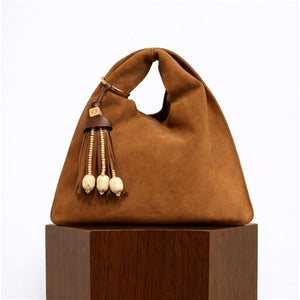 LARGE SLING BAG IN SUEDE