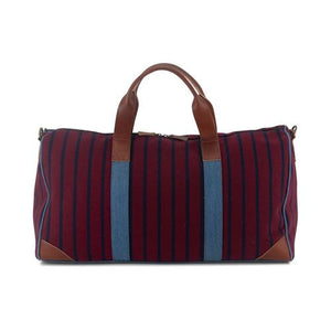 Pinstripe Boston Borsone Large Red