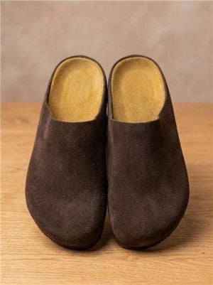 Suede Mules