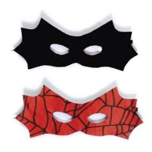 Red & Black Reversible Spider & Batman Mask