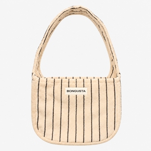 Bongusta Naram Cross Over Bag in Creme & Ink Terry