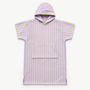 Bongusta Naram Adult Poncho in Lilac & Neon Yellow