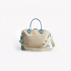 Harvard Mini Weekend Bag / Beige/Light Blue